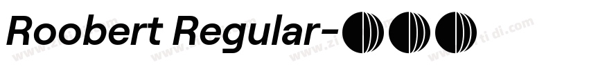 Roobert Regular字体转换